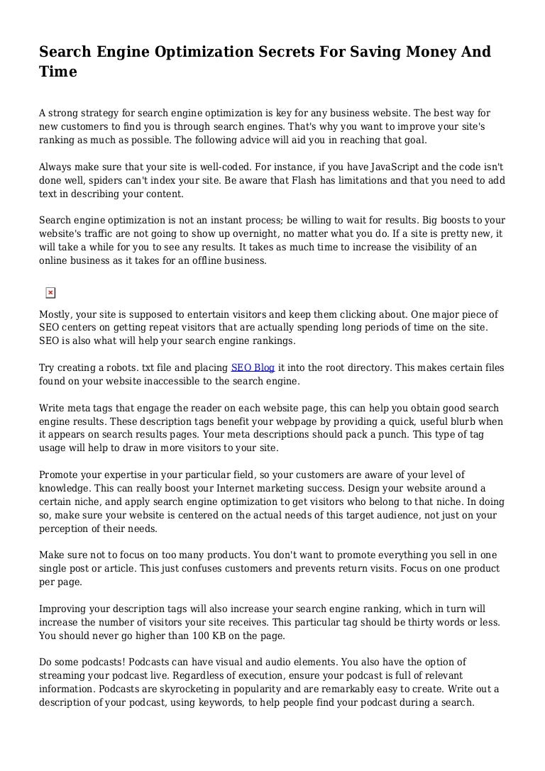 SEO Papers: Secrets to Ranking High in Search Engines